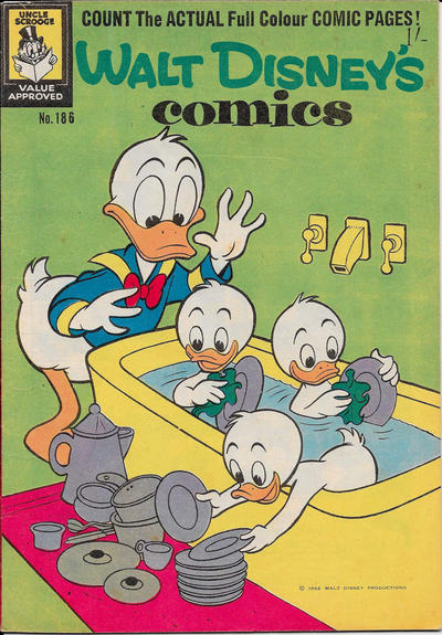 Cover for Walt Disney's Comics (W. G. Publications; Wogan Publications, 1946 series) #186