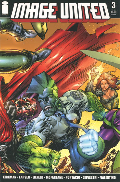Cover for Image United (Image, 2009 series) #3 [Cover B Savage Dragon]