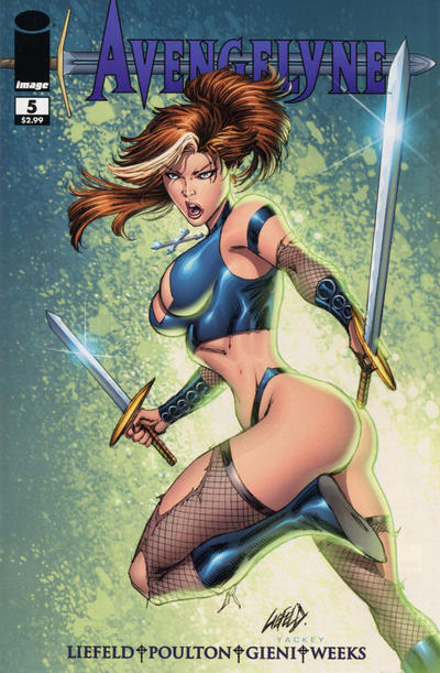 Cover for Avengelyne (Image, 2011 series) #5 [Cover A Rob Liefeld & Matt Yackey]