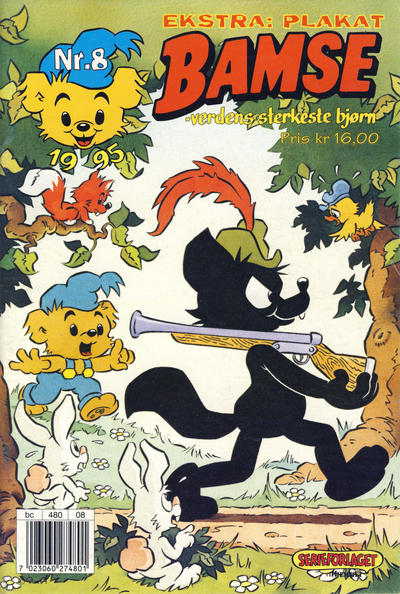 Cover for Bamse (Hjemmet / Egmont, 1991 series) #8/1995
