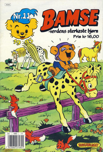 Cover for Bamse (Hjemmet / Egmont, 1991 series) #11/1995