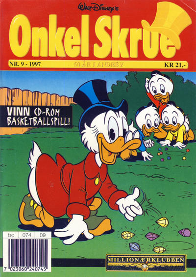 Cover for Onkel Skrue (Hjemmet / Egmont, 1976 series) #9/1997