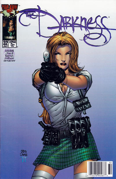 Cover for The Darkness (Image, 1996 series) #32 [Newsstand]
