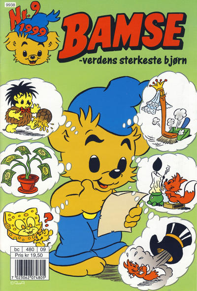 Cover for Bamse (Hjemmet / Egmont, 1991 series) #9/1999