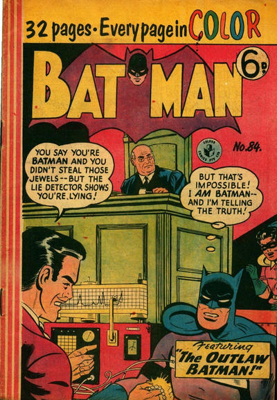 Cover for Batman (K. G. Murray, 1950 series) #84 [6D Price]