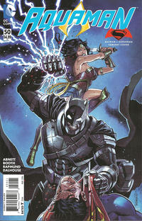 Cover Thumbnail for Aquaman (DC, 2011 series) #50 [Batman v Superman Cover]