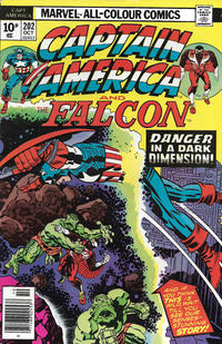 Cover for Captain America (Marvel, 1968 series) #202 [British]