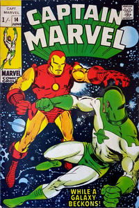 Cover Thumbnail for Captain Marvel (Marvel, 1968 series) #14 [British]