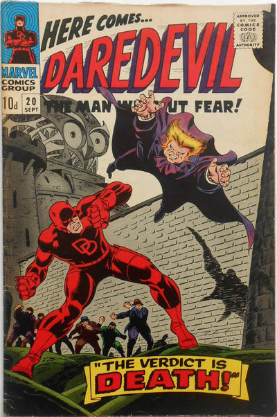 Cover for Daredevil (Marvel, 1964 series) #20 [British]