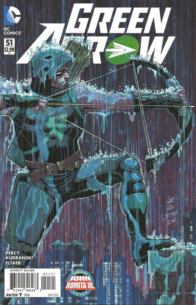 Cover for Green Arrow (DC, 2011 series) #51 [John Romita Jr. Cover]