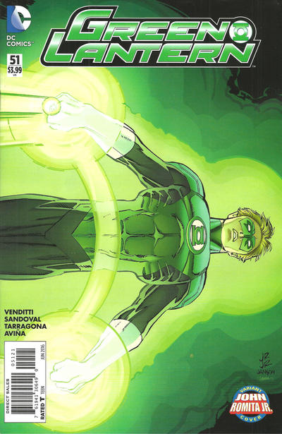 Cover for Green Lantern (DC, 2011 series) #51 [John Romita Jr. Cover]