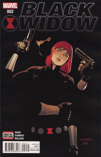 Cover for Black Widow (Marvel, 2016 series) #2 [Chris Samnee]