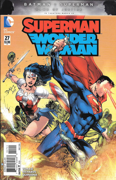 Cover for Superman / Wonder Woman (DC, 2013 series) #27 [Direct Sales]
