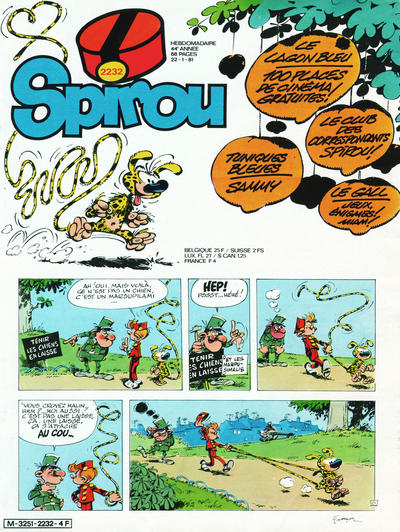 Cover for Spirou (Dupuis, 1947 series) #2232