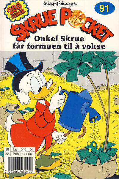 Cover for Skrue Pocket (Hjemmet / Egmont, 1984 series) #91 - Onkel Skrue får formuen til å vokse