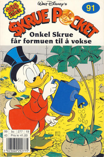 Cover for Skrue Pocket (Hjemmet / Egmont, 1984 series) #91 - Onkel Skrue får formuen til å vokse [Reutsendelse]