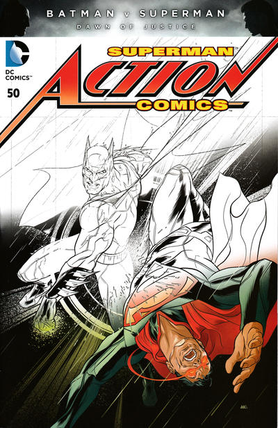Cover for Action Comics (DC, 2011 series) #50 [Batman v Superman Fade Cover]