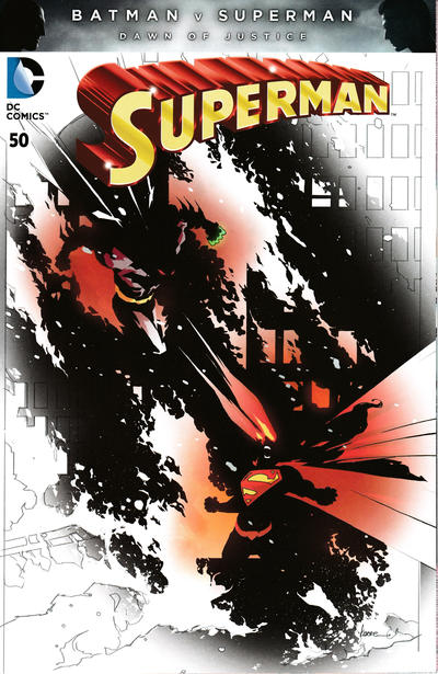 Cover for Superman (DC, 2011 series) #50 [Batman v Superman Kaare Andrews Fade Cover]