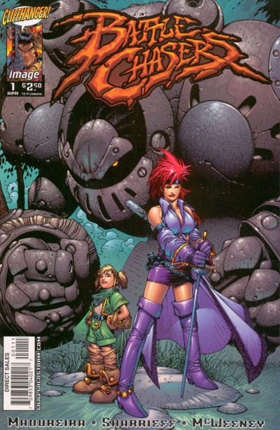 Cover for Battle Chasers (Image, 1998 series) #1 [Cover B: Travis Charest]
