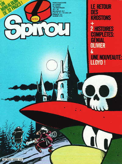 Cover for Spirou (Dupuis, 1947 series) #2233