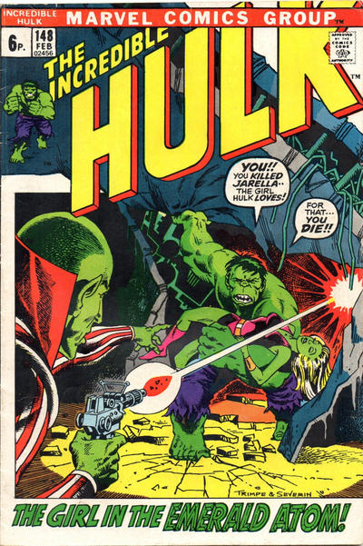 Cover for The Incredible Hulk (Marvel, 1968 series) #148 [British]
