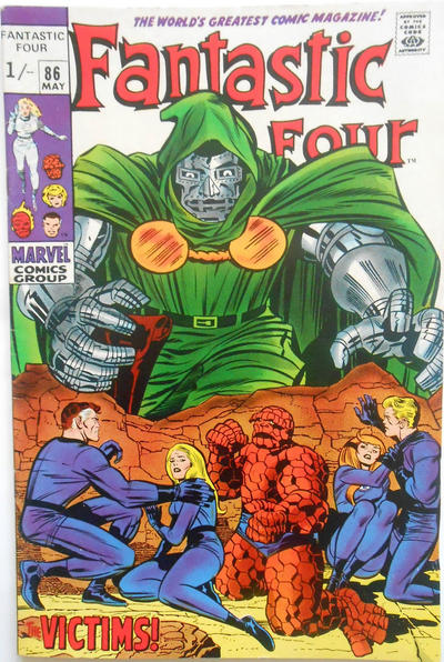 Cover for Fantastic Four (Marvel, 1961 series) #86 [British]
