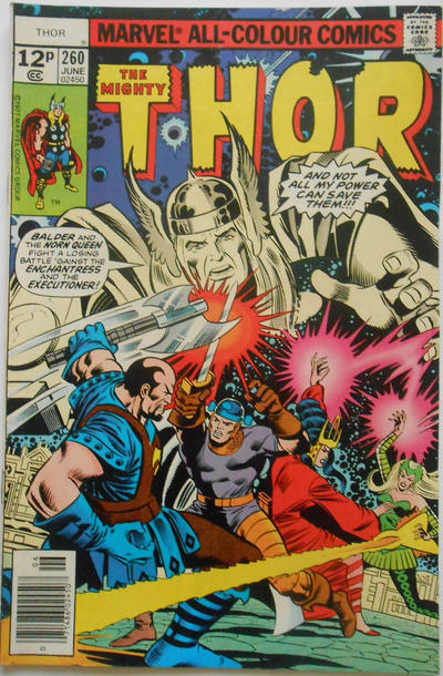 Cover for Thor (Marvel, 1966 series) #260 [British]