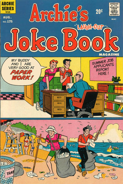 Cover for Archie's Joke Book Magazine (Archie, 1953 series) #175