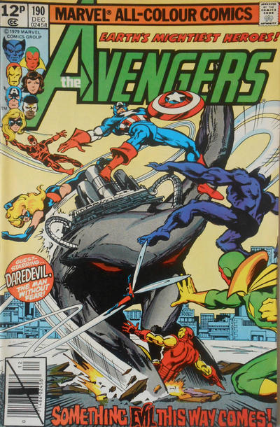 Cover for The Avengers (Marvel, 1963 series) #190 [British]
