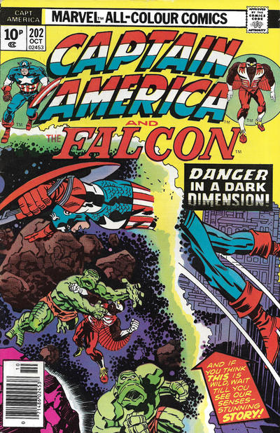 Cover for Captain America (Marvel, 1968 series) #202 [British]