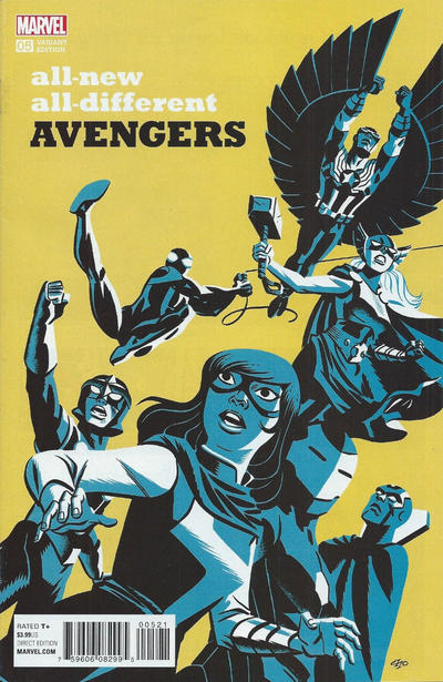 Cover for All-New, All-Different Avengers (Marvel, 2016 series) #5 [Michael Cho Variant]