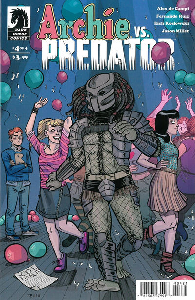 Cover for Archie vs. Predator (Dark Horse, 2015 series) #4 [Variant Cover A - Faith Erin Hicks with Cris Peter]