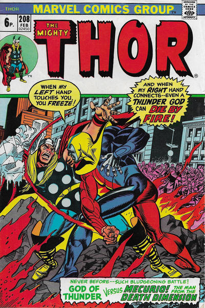 Cover for Thor (Marvel, 1966 series) #208 [British]