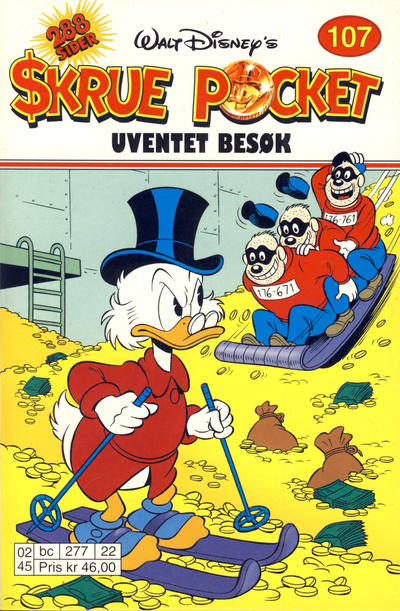 Cover for Skrue Pocket (Hjemmet / Egmont, 1984 series) #107 - Uventet besøk [Reutsendelse]