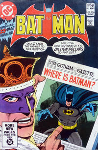 Cover for Batman (DC, 1940 series) #336 [British]