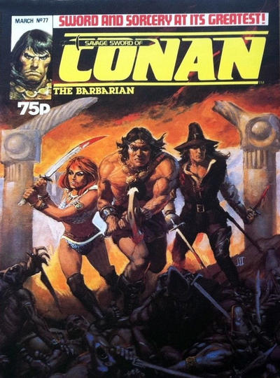 Cover for The Savage Sword of Conan (Marvel UK, 1977 series) #77