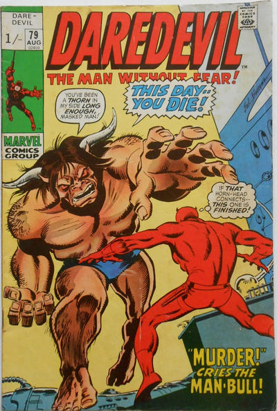 Cover for Daredevil (Marvel, 1964 series) #79 [British]