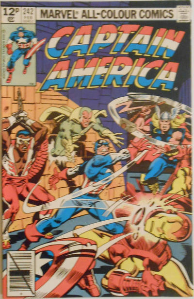 Cover for Captain America (Marvel, 1968 series) #242 [British]
