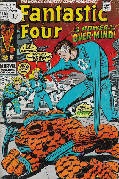 Cover for Fantastic Four (Marvel, 1961 series) #115 [British]