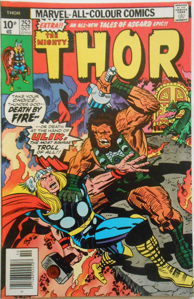 Cover for Thor (Marvel, 1966 series) #252 [British]