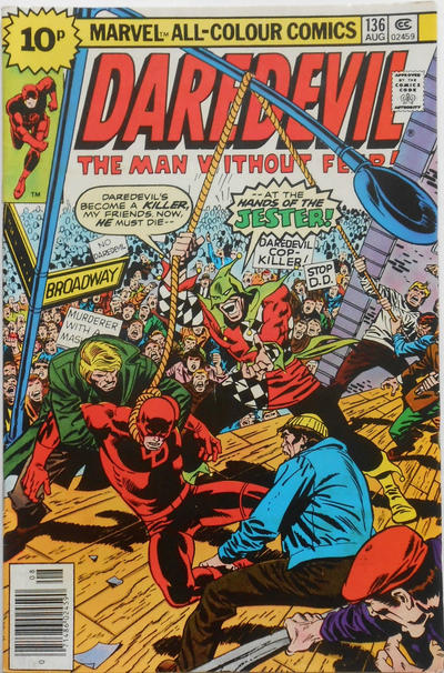 Cover for Daredevil (Marvel, 1964 series) #136 [British]