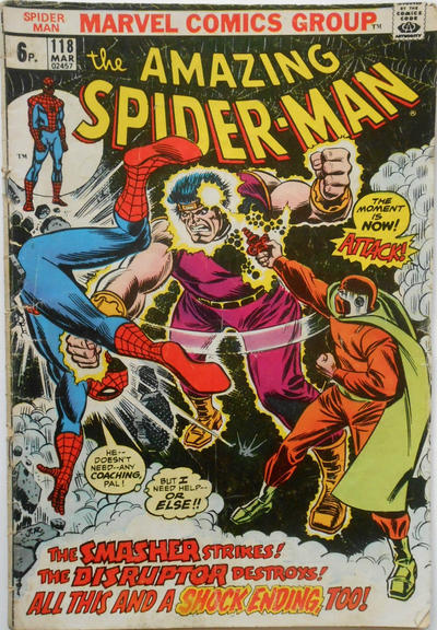 Cover for The Amazing Spider-Man (Marvel, 1963 series) #118 [British]