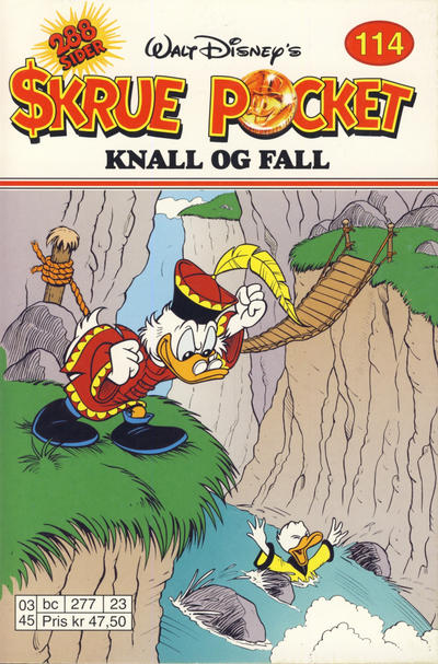 Cover for Skrue Pocket (Hjemmet / Egmont, 1984 series) #114 - Knall og fall [Reutsendelse]