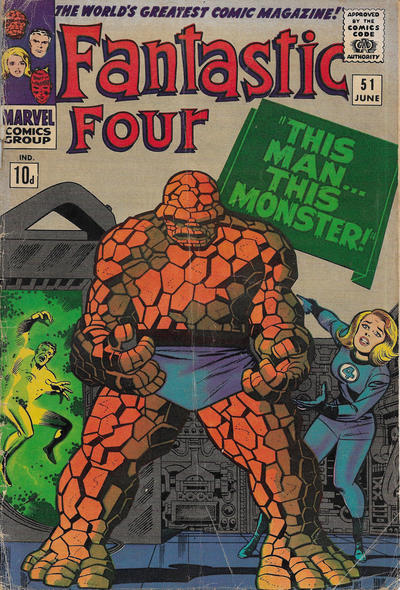Cover for Fantastic Four (Marvel, 1961 series) #51 [British]