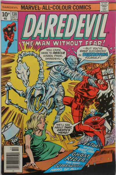 Cover for Daredevil (Marvel, 1964 series) #138 [British]
