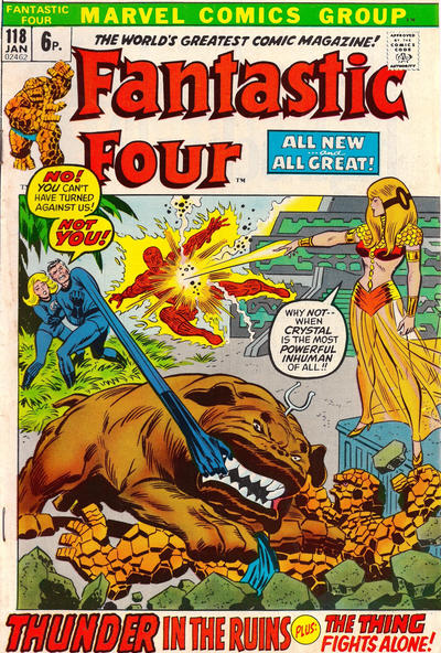 Cover for Fantastic Four (Marvel, 1961 series) #118 [British]