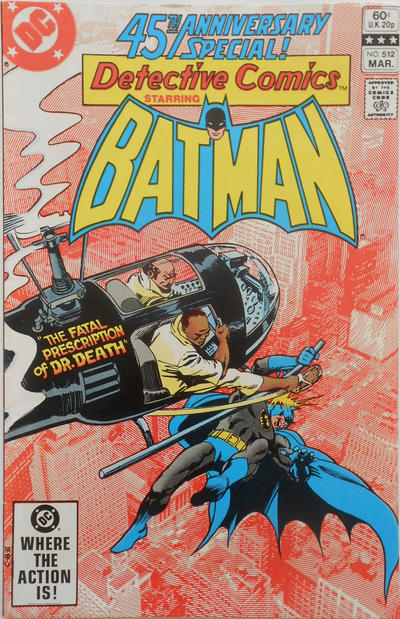 Cover for Detective Comics (DC, 1937 series) #512 [Direct]