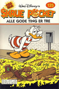 Cover for Skrue Pocket (Hjemmet / Egmont, 1984 series) #125 - Alle gode ting er tre [Reutsendelse]