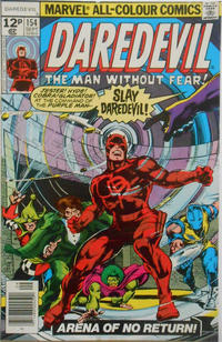 Cover for Daredevil (Marvel, 1964 series) #154 [British]
