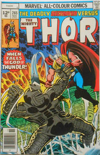 Cover Thumbnail for Thor (Marvel, 1966 series) #265 [British]